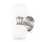 Z-Lite Artemis Wall Sconce, 2-Light, 6.5 In.W x 5 In.L x 10.75 In.H, Brushed Nickel/Matte Opal 494-2S-BN - alternate 8